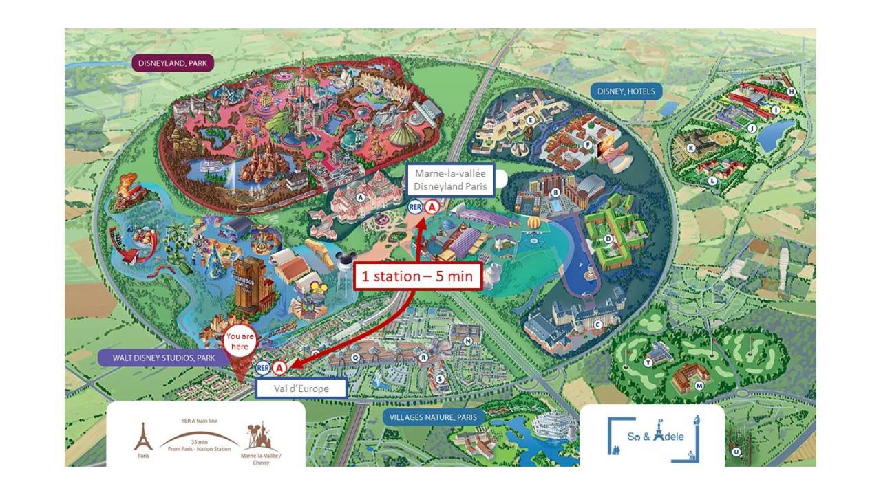 Studio Zen - Shopping Center And Train Station 500M - Disneyland Paris 5Min 蒙泰夫兰 外观 照片
